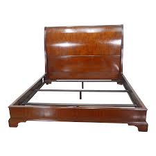 Henredon Mahogany Sleigh King Bed | Chairish