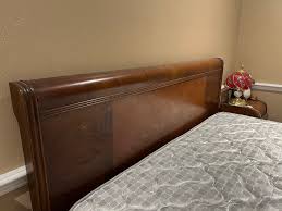 Antique Bed Frame With Mattress / Box Spring & Night Stand