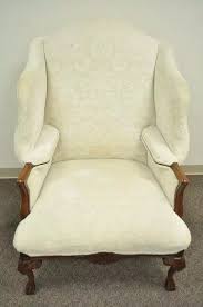 Georgian Style Oversized Mahogany Ball and Claw Upholstered ...