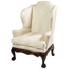 Early 19th Century Irish Mahogany Wing Chair For Sale at 1stDibs