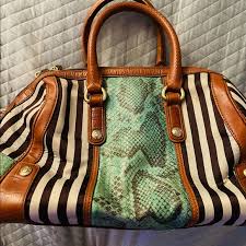 💕Henri Bendel Snakeskin Leather Speedy Bag💕