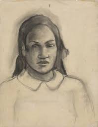 Portrait of Tehamana, 1891-93 by Paul Gauguin