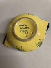 Vintage Henriot Quimper Lug Bowl France Breton Man Soliel ...