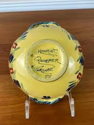 Henriot Quimper France Yellow 4 ½” Cereal Nut Bowl with ...