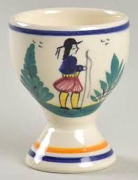 Petit Breton Single Egg Cup by Quimper | Replacements, Ltd.