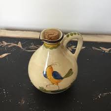 1990s Hand-Painted Ceramic Bird Pitcher | Chairish