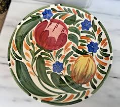 Vintage Wade Ceramic Decorative Plate Tulips Design 24.5cm ...