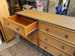 Six Drawer Wicker And Metal Dresser for Sale in Sun City, AZ ...