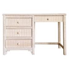 Henry Link Wicker Desk - For Sale on 1stDibs | henry link desk, wicker vanity set, white wicker vanity