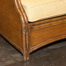 HENRY LINK Rattan Loveseat with Neutral Upholstery | Grandview Mercantile