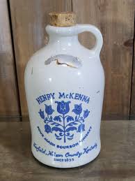 Vintage Henry McKenna Sour Mash Bourbon Whiskey Half Gallon Jug cork Empty | eBay