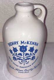 Henry McKenna vintage BOURBON WHISKEY BOTTLE jug decanter stoneware Kk19 | eBay