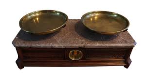 Red Granite Apothecary Scale | Chairish