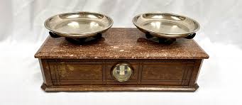 1800s Henry Troemner Marble Top Apothecary Scale with ...