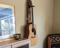 Bung Whiskey Barrel Stave Vertical Guitar Holder, Whiskey ...