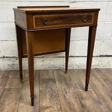 Vintage Johan Tapp Georgian or Sheraton Style Leather Top Desk - Etsy