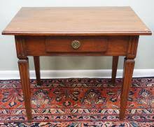 Sold at Auction: ANTIQUE ONE DRAWER WORK TABLE / DESK