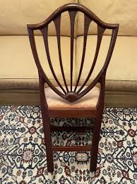 Hepplewhite Style Antique 19th Century Shield Back Dining ...