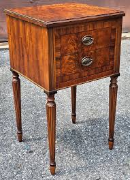 Sligh Furniture Hepplewhite Crotch Mahogany Crossbanded ...