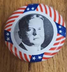 1928 HERBERT HOOVER for President 1 1/4" political campaign button / pin | eBay