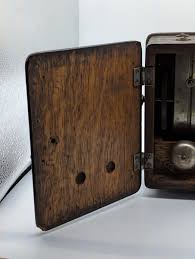 Antique Wooden Electric Type Wooden Telephone Ringer Box AC ...