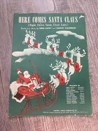 Here Comes Santa Claus - Gene Autry - Sheet Music - 1947 ...