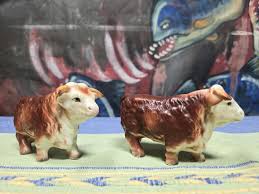 Vintage Hereford Cattle Salt and Pepper Shaker Set Cows Bovine Farmhouse Style Texan Cattle Herford Breed - Etsy