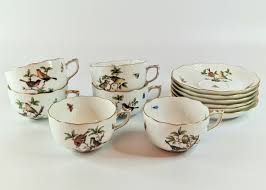 Herend Rothschild Bird Tea Set: Porcelain Fine China Service ...