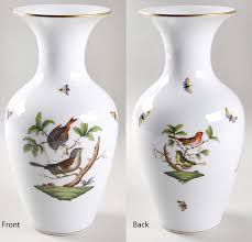 Rothschild Bird (RO) 9" Vase by Herend | Replacements, Ltd.