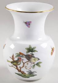 Rothschild Bird (RO) 5" Vase by Herend | Replacements, Ltd.