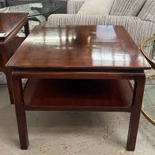 Vintage Heritage Henredon End/Side Table W/Shelf 27x27x22