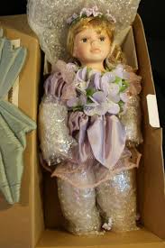 Porcelain Girl Doll 14" - Heritage Signature - #12343 - VIOLET PETALS - NRFB | eBay