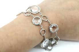 Ippolita 12 Rock Crystals Vintage Link Bracelet 925 Sterling ...