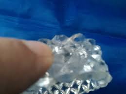 Set of 4 Round Matching Glass Diamond Point Designed Salt ...