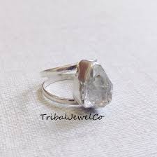 Natural Herkimer Diamond Ring/925 Sterling Silver/hermiker ...