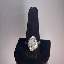 Herkimer Diamond Size 11 Sterling Silver Ring – Buried ...
