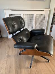 Black Herman Miller Eames Lounge Chair & Ottoman (2253 ...