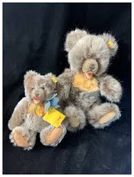 Vintage Zotty Teddy Bear Set Button Tag Chest Tag TWO Bears ...