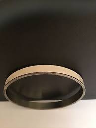 Vintage Gold White Enamel Bangle Bracelet .5/16” Wide | eBay