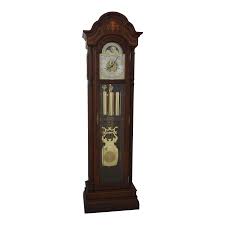 Sligh Model 818 Inlaid Mahogany Grandfather Clock | Chairish