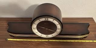 Beautiful Dark Wood/ Gold Trim HERMLE FHS Germany Mantle ...