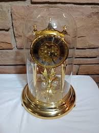 VINTAGE HERMLE GERMANY QUARTZ ANNIVERSARY MANTEL SHELF CHIME ...