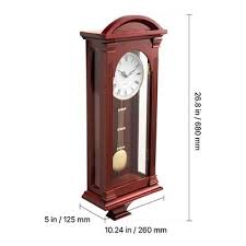 VEVOR Grandfather Clock, 26.7 in Classic Vintage Pendulum ...