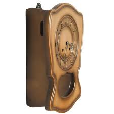 Art Deco Pendulum Wall Clock in Lacquered Wood Case, 1920s ...