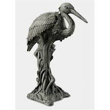 Craft-Tex 80203M Heron in Reeds Statue - Walmart.com