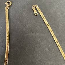 Vintage Avon Red Black Enamel Choker Necklace Shiny Gold Tone Mesh 16" Chain | eBay