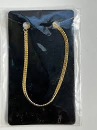 Gold tone herringbone bracelets, Made in Korea, Brand New Sealed. | eBay