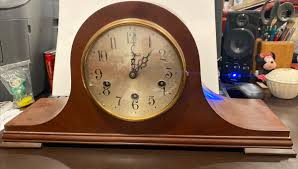 Vintage Herschede 8 Day Mantle Clock Westminster Chime ...