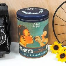 Vintage Hershey's Milk Chocolate Kisses Collectible Tin Canister - Etsy