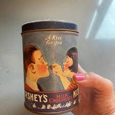 1995 Vintage Hershey's Milk Chocolate Kisses Tin - Etsy India